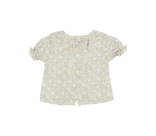 BB flower dots blouse - sand│buho