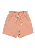 Fleece short pants - rose clay