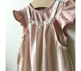 BB stripes jumpsuit - desert red│buho