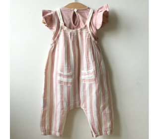 BB stripes jumpsuit - desert red│buho
