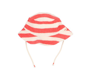 BB Terry stripes hat - coral - Búho