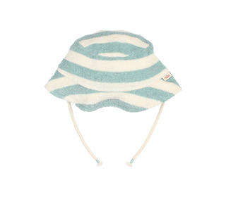 BB Terry stripes hat - green moss - Búho