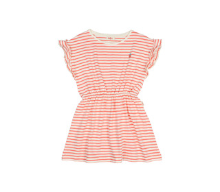 Stripes dress - coral - Búho