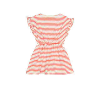 Stripes dress - coral - Búho