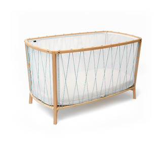 KIMI Babybed - aqua blue - Charlie Crane