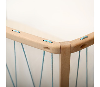 KIMI Babybed - aqua blue - Charlie Crane