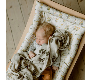 Baby Rocker LEVO with Garbo & Friends Mimosa cushion - Charlie Crane