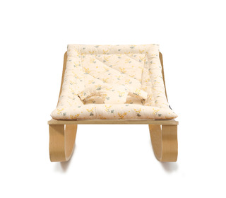 Baby Rocker LEVO with Garbo & Friends Mimosa cushion - Charlie Crane