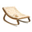 Baby Rocker LEVO in Walnut with Garbo & Friends Mimosa cushion - Charlie Crane