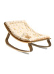 Baby Rocker LEVO in Walnut with Garbo & Friends Mimosa cushion