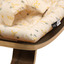 Baby Rocker LEVO in Walnut with Garbo & Friends Mimosa cushion - Charlie Crane