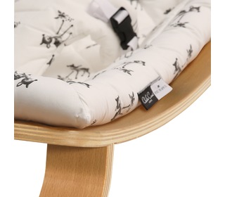 Baby Rocker LEVO with Rose in April Fawn Cushion - Charlie Crane