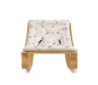 Baby Rocker LEVO with Rose in April Fawn Cushion - Charlie Crane