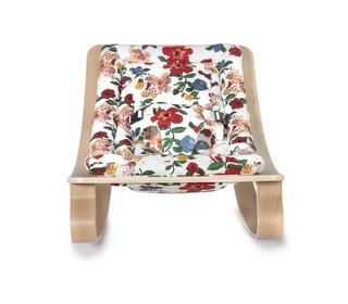 Baby Rocker LEVO with Hibiscus Le Petit Lucas du Tertre cushion - Charlie Crane