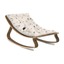 Baby Rocker LEVO in Walnut with Rose in April Fawn Cushion - Charlie Crane