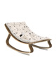 Baby Rocker LEVO in Walnut with Rose in April Fawn Cushion