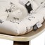 Baby Rocker LEVO in Walnut with Rose in April Fawn Cushion - Charlie Crane