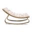 Baby Rocker LEVO in Walnut with Rose in April Fawn Cushion - Charlie Crane