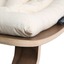 Baby Rocker LEVO in Walnut with Organic White cushion - Charlie Crane