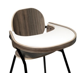 Tibu table tray noyer voor kinderstoel Tibu Black Edition - Charlie Crane