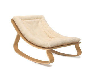 Baby Rocker LEVO with Fur Milk cushion - Charlie Crane