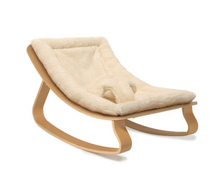 Baby Rocker LEVO with Fur Milk cushion - Charlie Crane