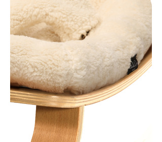 Baby Rocker LEVO with Fur Milk cushion - Charlie Crane