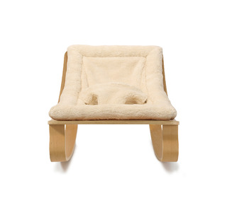 Baby Rocker LEVO with Fur Milk cushion - Charlie Crane