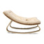 Baby Rocker LEVO in Walnut with Fur Milk cushion - Charlie Crane