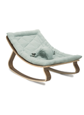 Baby Rocker LEVO in Walnut with Farrow cushion