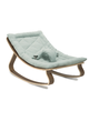 Baby Rocker LEVO in Walnut with Farrow cushion