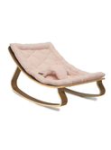 Baby Rocker LEVO in Walnut with Nude cushion