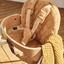 TIBU highchair cushions - camel - Charlie Crane