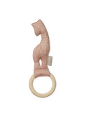 Giraffe rattle - GOTS - blush