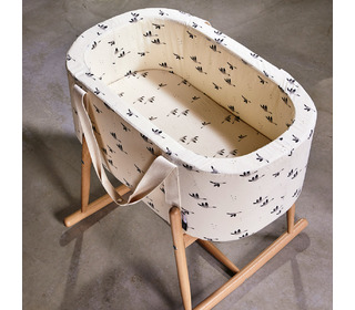 Rose in April Goose Fitted Sheet for KUKO Moses Basket and KUMI Crib - Charlie Crane