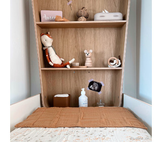 NOGA changing mat cover & 2 diapers - Pia/Camel - Charlie Crane