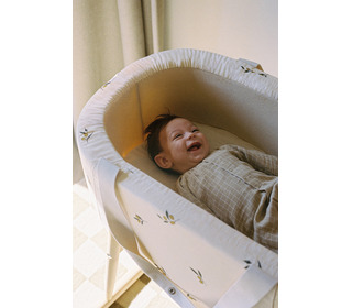 KUKO Moses Basket - Organic Zoo - Charlie Crane KUKO Moses Basket - Organic Zoo - Charlie Crane