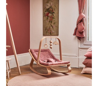 Baby Rocker LEVO with Bois de Rose cushion - Charlie Crane