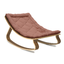 Baby Rocker LEVO in Walnut with Bois de Rose cushion - Charlie Crane