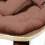 Baby Rocker LEVO in Walnut with Bois de Rose cushion - Charlie Crane