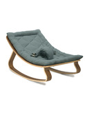 Baby Rocker LEVO in Walnut with Orage cushion