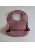 Silicone bib - beet