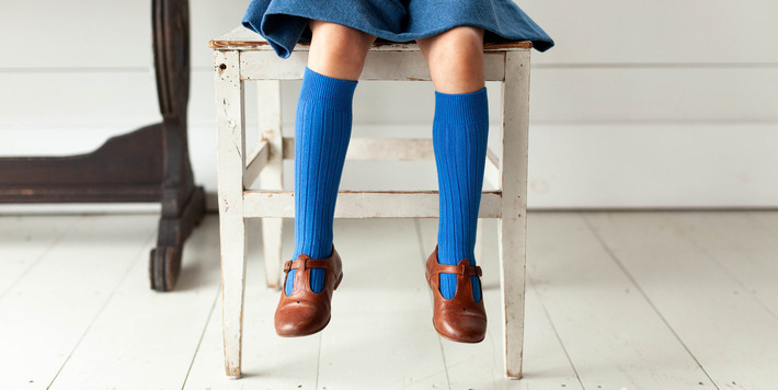 Collégien • Kousenbroeken, kniekousen en pantoffels