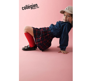 kniekousen - coquelicot - Collégien kniekousen - coquelicot - Collégien