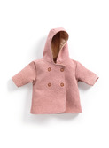 Doll coat with hood