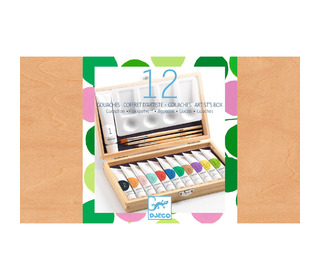 Color boxes - 12 gouaches - artist's box - Djeco