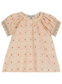 Robe - carreaux fleurs rose│Emile et Ida