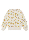 Sweat eponge imprime - banane crème
