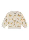 Sweat eponge imprime - banane crème