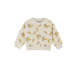 Sweat eponge imprime - banane crème - Emile et Ida Sweat eponge imprime - banane crème - Emile et Ida